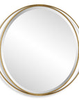 Rhodes - Gold Round Mirror