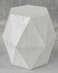 Volker - White Geometric Accent Table