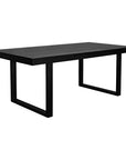 Jedrik - Outdoor Dining Table Large - Black - Concrete