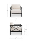 Willow - Outdoor Accent Chair - Cream