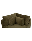 Swift - Corner Chair - Dark Green