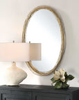 Gillian - Oval Mirror - Gold