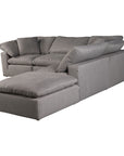 Terra - Livesmart Fabric Condo Dream Modular Sectional - Light Gray