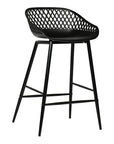 Piazza - Outdoor Counter Counter Stool (Set of 2) - Black