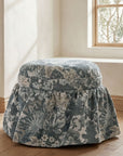 Heidi - Storage Ottoman Tapestry - Blue / Gray