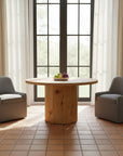Maisie - Rolling Dining Chair - Slate Blue