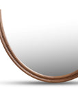 Alcott - Accent Oval Mirror - Dark Brown