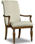 Archivist - Upholstered Arm Chair - Beige / Dark Brown