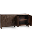 Braxton - 4 Door Cabinet - Tundra Brown