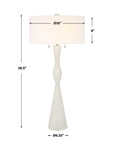 Sharma - Stone Table Lamp - White