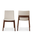 Deco - PVC Dining Chair (Set of 2) - Cream White