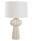 Wrenley - Ridged Table Lamp - White