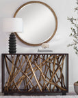 Teak Maze - Console Table - Dark Brown
