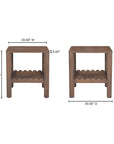Wiley - Side Table - Vintage Brown
