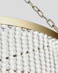 Amanda - Beaded Chandelier - White
