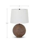 Whit - Table Lamp - Dark Brown / White