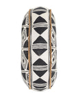 Nubia - 18" Round Pillow - Black / White