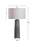 Abdel - Glaze Table Lamp - Gray