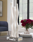 Gale - Marble Sculpture - White