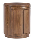 Eleana - Round Nightstand - Medium Wood