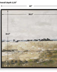 Fragment - Hand Painted Landscape Art - Black / Brown / Gray / Green / White