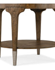 Chapman - Round Side Table - Medium Brown