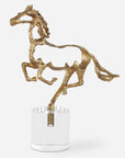 Gallop - Sculpture - Gold