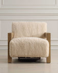 Jackson - Sheepskin Accent Chair - Light Brown