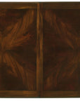 Leesburg - Leg Table With Two 18" Leaves - Dark Brown