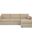 Burrow - Sleeper Sectional With Right Storage Chaise - Sand