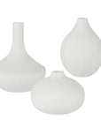 Apothecary - Satin White Vases (Set of 3)
