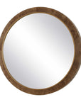 Cleveland - Round Burl Wood Mirror - Woodtone