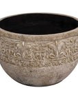 Regalia - Indoor-Outdoor Stone Planter - Brown