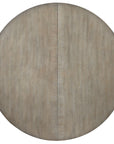Affinity - 48" Round Pedestal Dining Table With 1-18" Leaf - Dark Gray