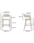 Martens - Bar Stool - Beige