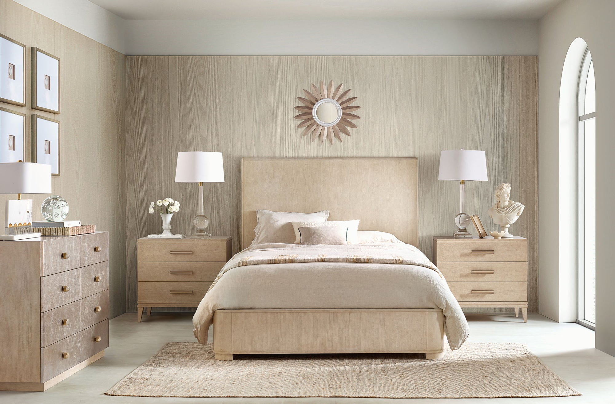Westwood - Three-Drawer Nightstand - Beige