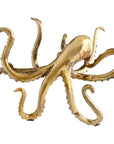 Octopus Shelf Decor | Aged Brass