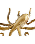 Octopus Shelf Decor | Aged Brass