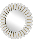 Miran - Glass Round Mirror - White