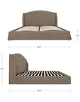 Weston - King Storage Bed - Brown