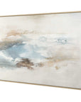 Chasing Blue - Coastal Canvas Art - Blue / Brown / Gray / White
