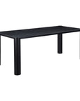 Post - Small Dining Table - Black Oak