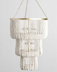 Amanda - Beaded Chandelier - White