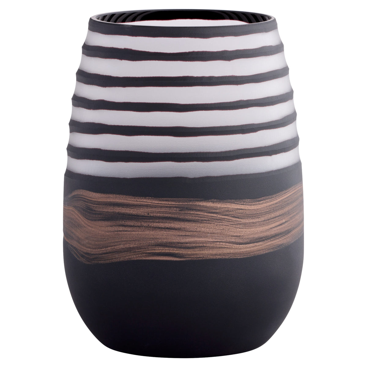 Midnight Road Vase | Black | Copper – Large
