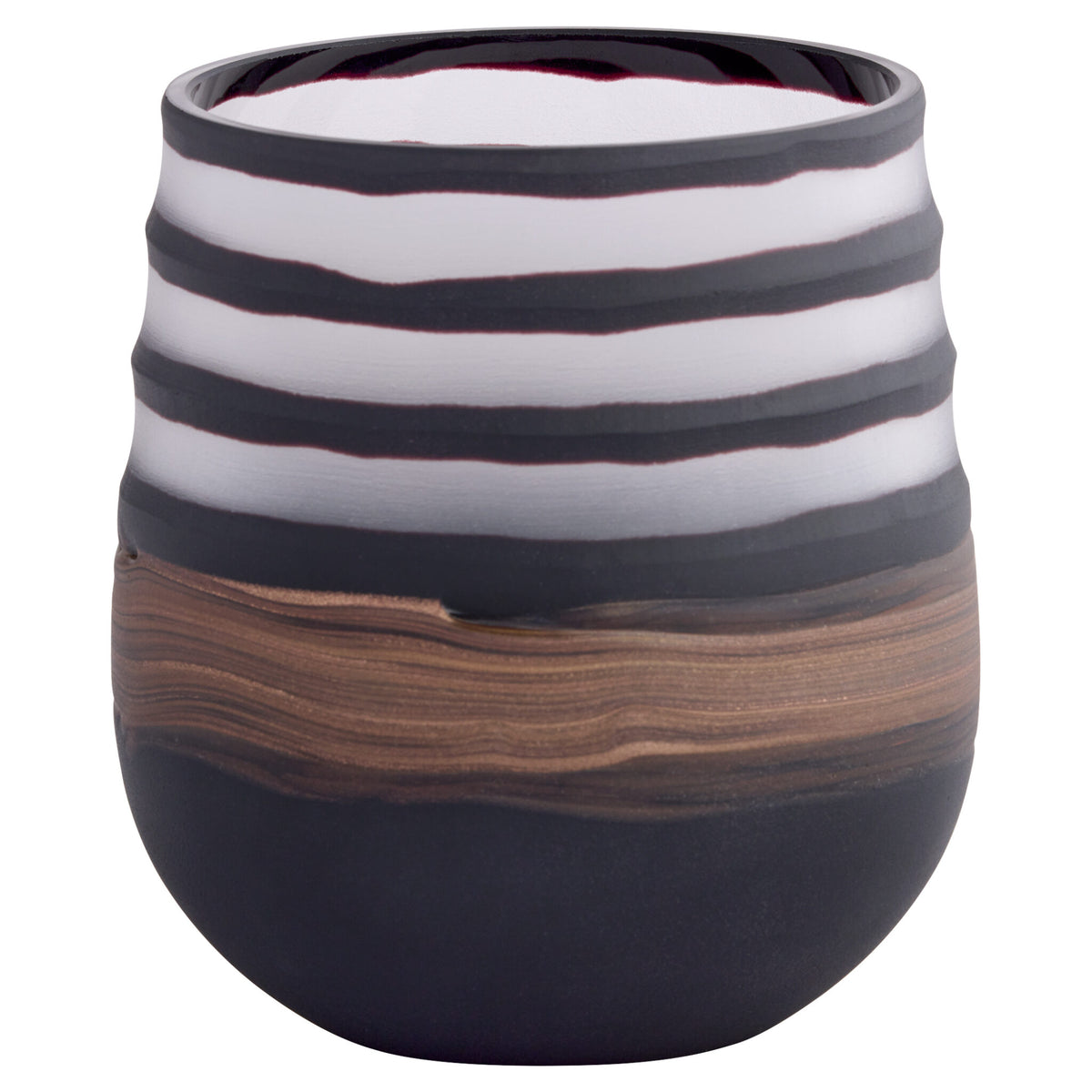 Midnight Road Vase | Black | Copper – Small