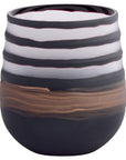 Midnight Road Vase | Black | Copper – Small