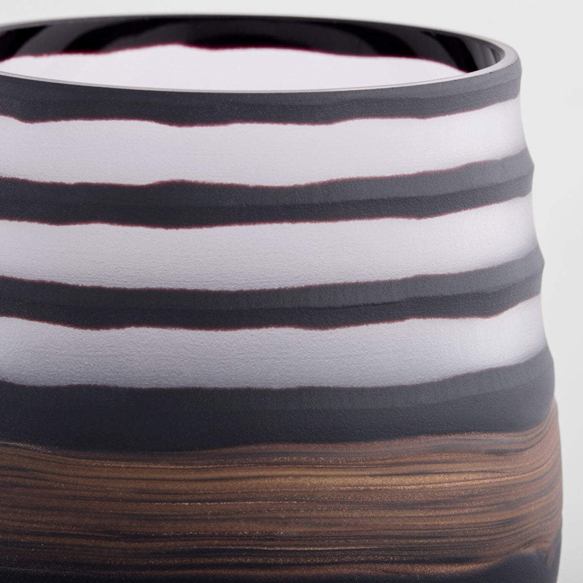 Midnight Road Vase | Black | Copper – Small