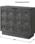 Shelby - 2 Door Ebony Stained Cabinet