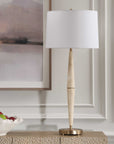 Palu - Travertine Table Lamp - Beige