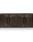 Colson - Mango Wood 4 Door Cabinet - Coffee Brown